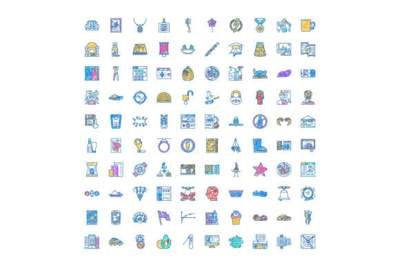 Diverse Hand Drawn Doodle Icons for Everyday and Professional Use