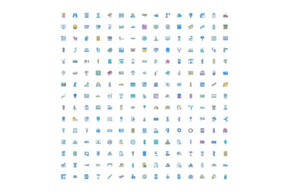 Diverse Line Icons for Modern Design Needs