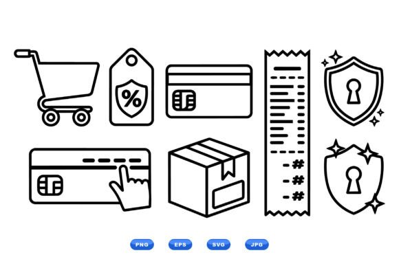 Ecommerce Line Icon Collection: A Minimalist Design Solution for UI and App Development