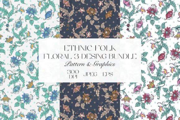 Elegant Vintage Floral Pattern: Timeless Design for Modern Projects