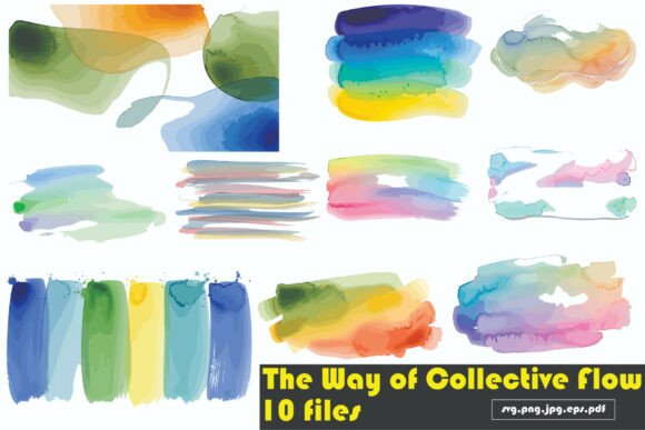 Enhance Your Designs with Abstract Watercolor Brush Strokes