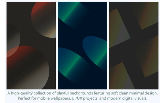 Enhance Your Digital Projects with Abstract Geometric Circles Gradient BG