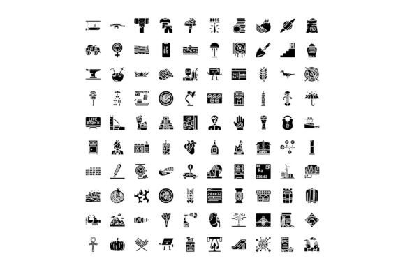 Enhancing Modern UI Design with the Mob and Solid Glyph Icon Set