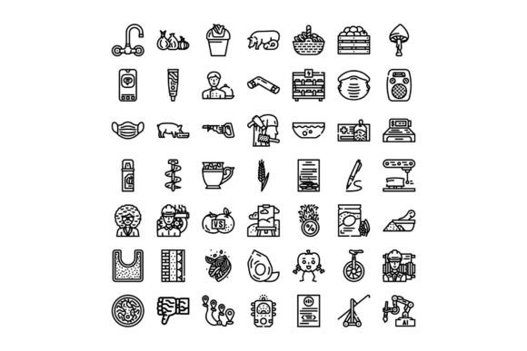 How a Set of Line Art Icons Depicting Various Can Enhance Your Design Projects