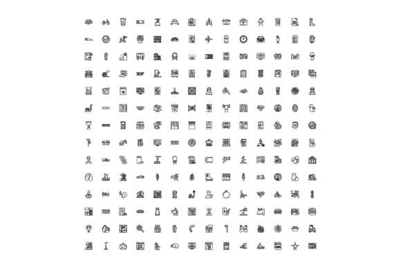 How the Diverse Outline Symbol Collection Represents a Versatile Design Resource for Real-World Projects