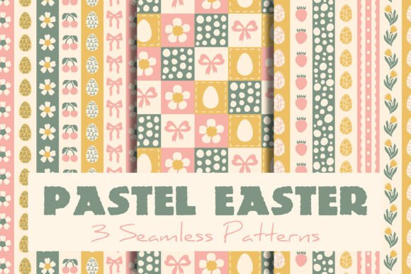 Pastel Easter Seamless Patterns: A Versatile Design Resource for Spring Projects