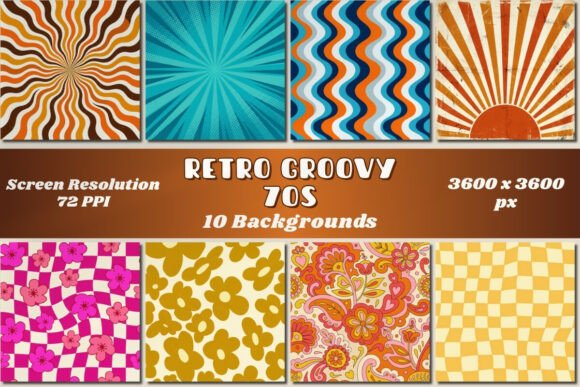 Retro Groovy 70s Aesthetic Backgrounds: Infusing Vintage Energy into Modern Design