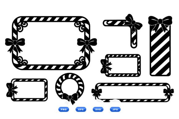 Striped Ribbon Frame Clipart: Enhancing Design Workflows with Versatile Vector Graphics