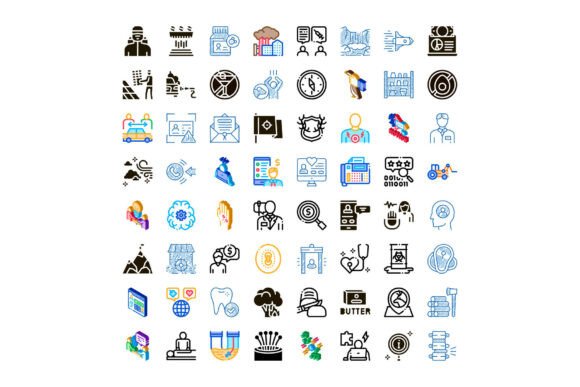 Vector Line Icons Collection with Variou: A Practical Resource for Designers and Professionals
